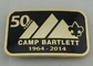 キャンプのバートレットの拭かれた模造堅いエナメルが付いている顧客用バックル亜鉛合金
