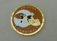 注文のロゴ、平たい箱または倍背部 OEM ODM が付いている金属によって個人化される硬貨