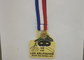 個人化されたエナメル メダル リボン、賞の空手メダルはダイ カスト
