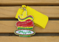 スポーツのための2個の側面のロゴの首のリボン メダル、軍隊の従軍記章