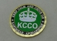 真鍮による 2.0 インチ KCCO の注文の軍の硬貨は打たれたおよび金張り死にます