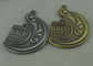 倍の側面 3D バリ島のスポーツは鋳造物メダル、旧式な黄銅および骨董品の銀製のめっき死にます