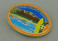 金張りおよび柔らかいエナメルが付いているカリフォルニア オレンジ・カウンティー議会顧客用バックル