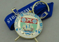 模造堅いエナメルが付いている Runcorn のロウイング クラブ メダルは、ダイ カストおよびニッケル メッキ