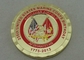 238th 米国海兵隊誕生日の硬貨は、3/4 インチ押された金張り 1 を銅張りにします