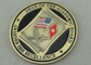 個人化された旧式な黄銅米国の軍隊の真鍮の硬貨の柔らかいエナメル 1.75 インチ